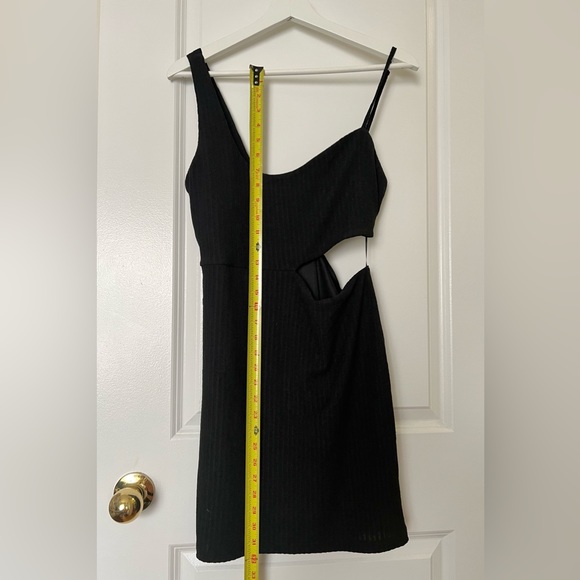 Sophie Rue Asymmetrical Black Cut-out Mini Dress, Large, Nordstrom Rack - Picture 5 of 8